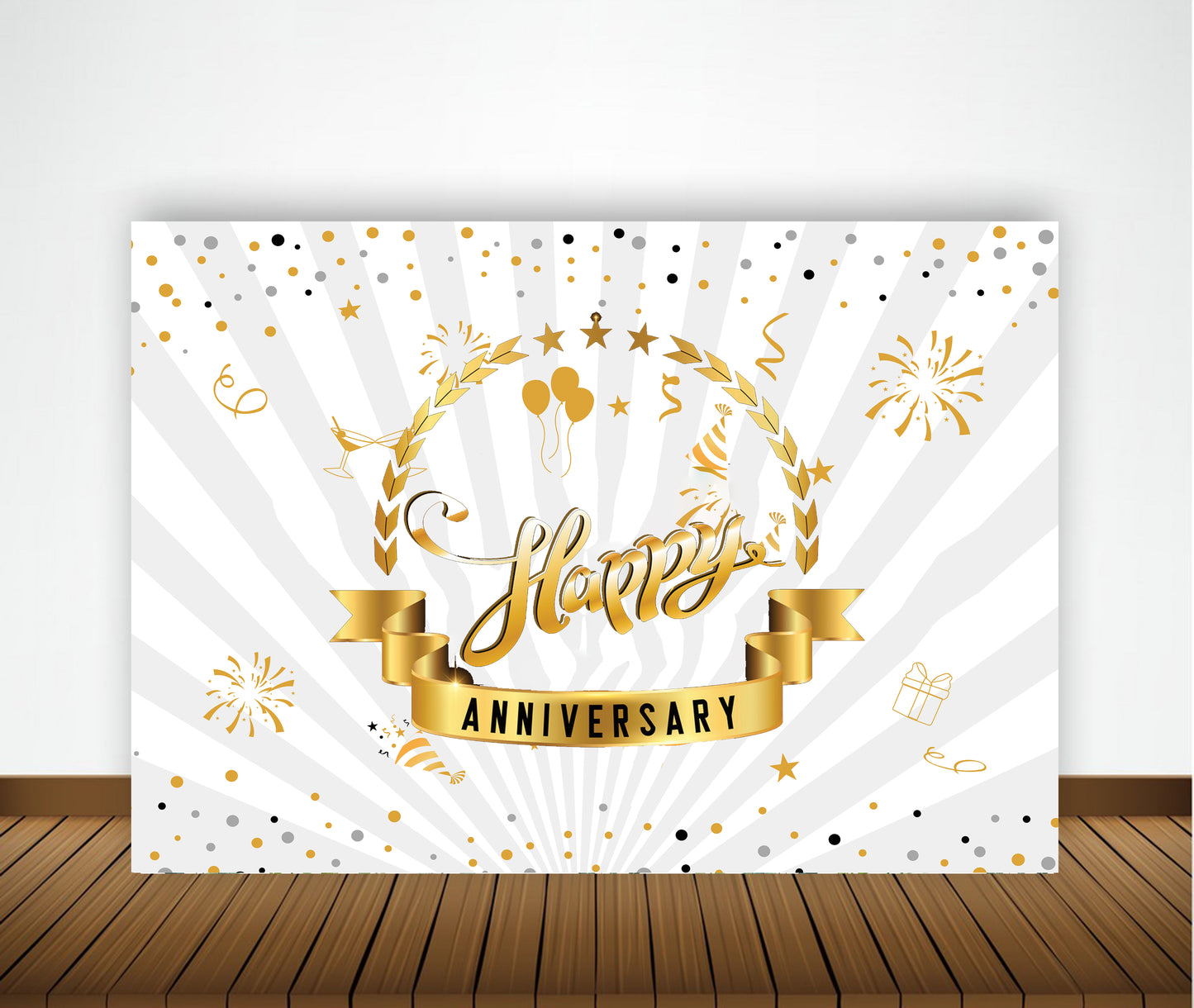 Anniversary Party Backdrop Banners for Couples