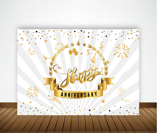 Anniversary Party Backdrop Banners for Couples