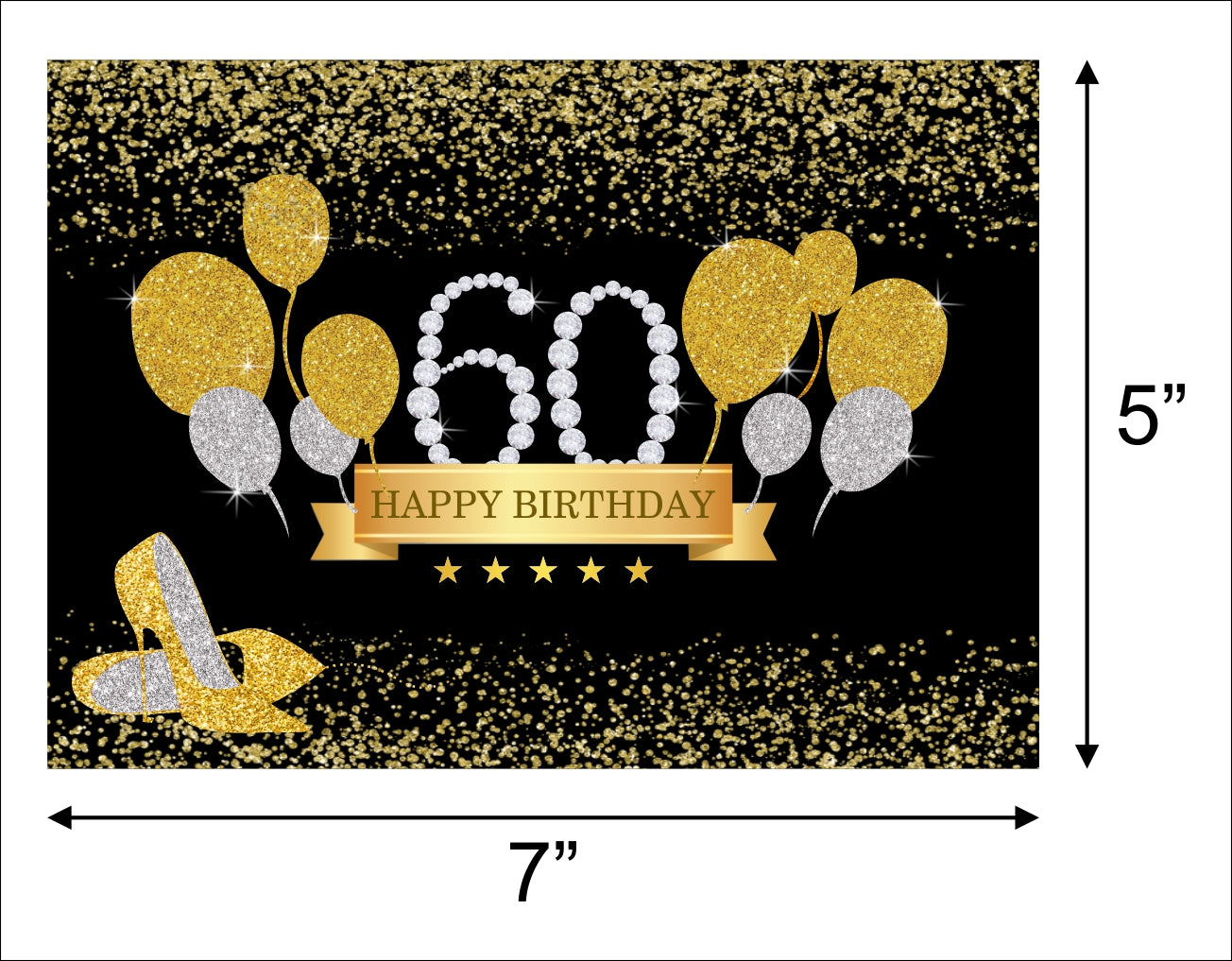 60th Birthday Party Backdrop