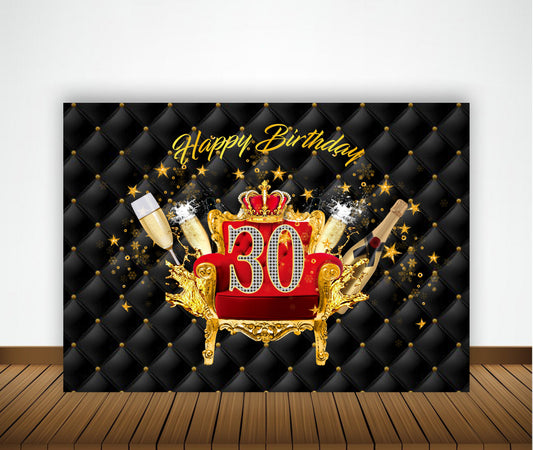 30th Birthday Party Backdrop