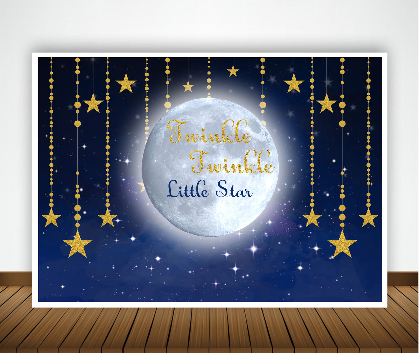 Twinkle Twinkle Little Star Theme Party Backdrop