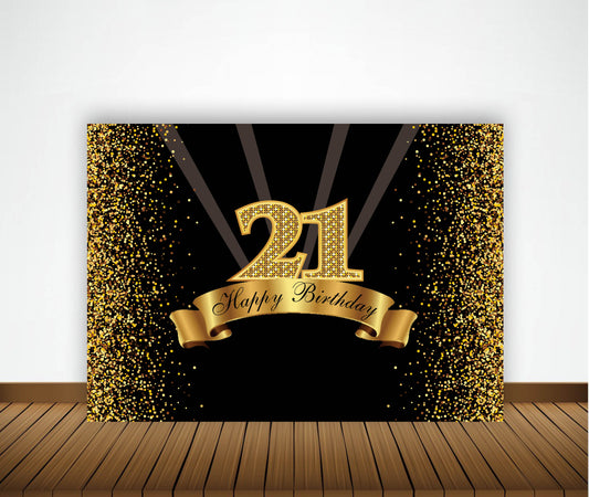 21st Birthday Party Backdrop