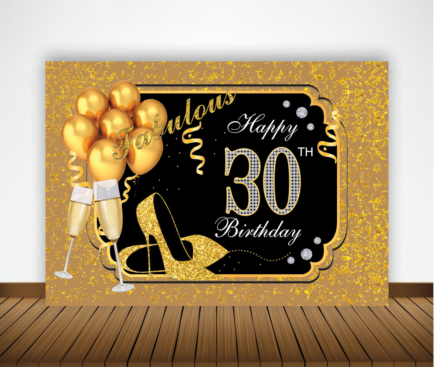 30th Birthday Party Backdrop