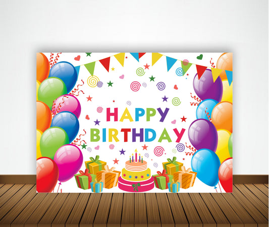 Joyful Birthday Party Backdrop