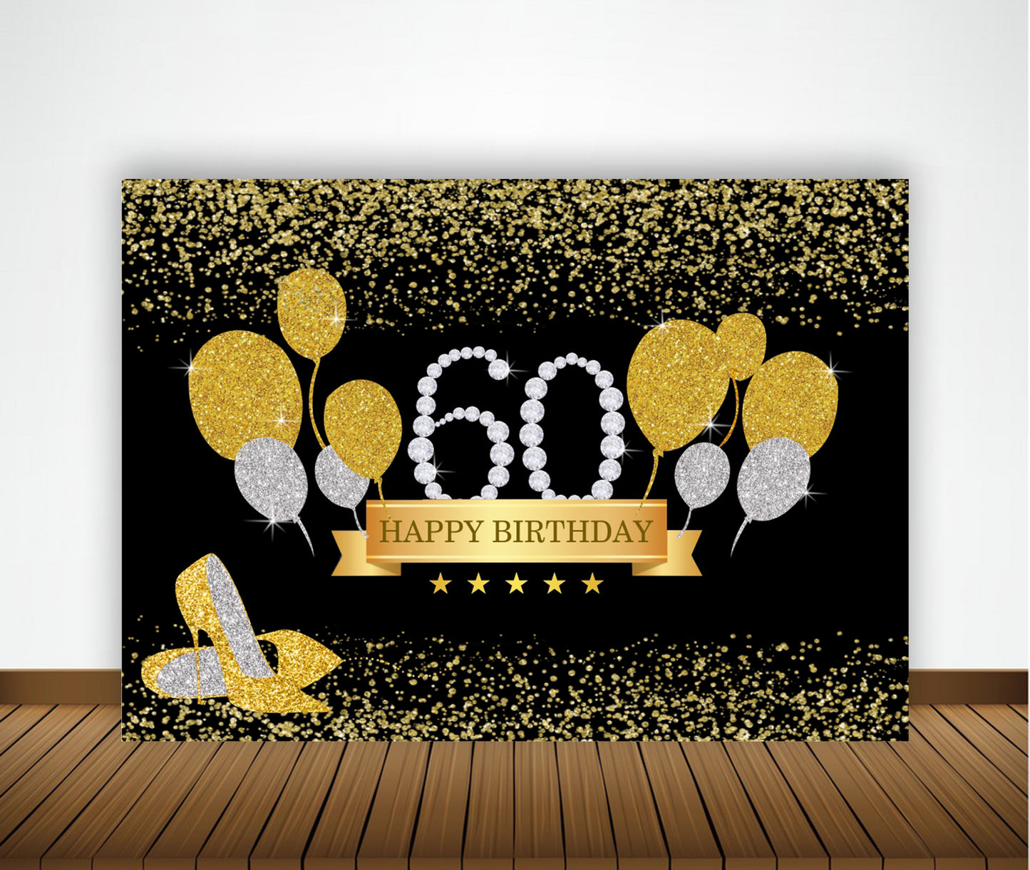 60th Birthday Party Backdrop