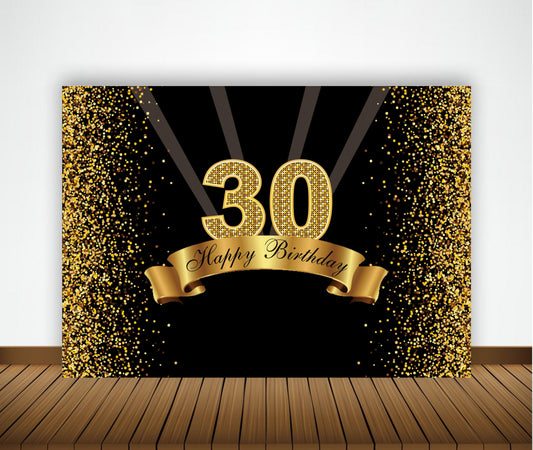 30th Birthday Party Backdrop