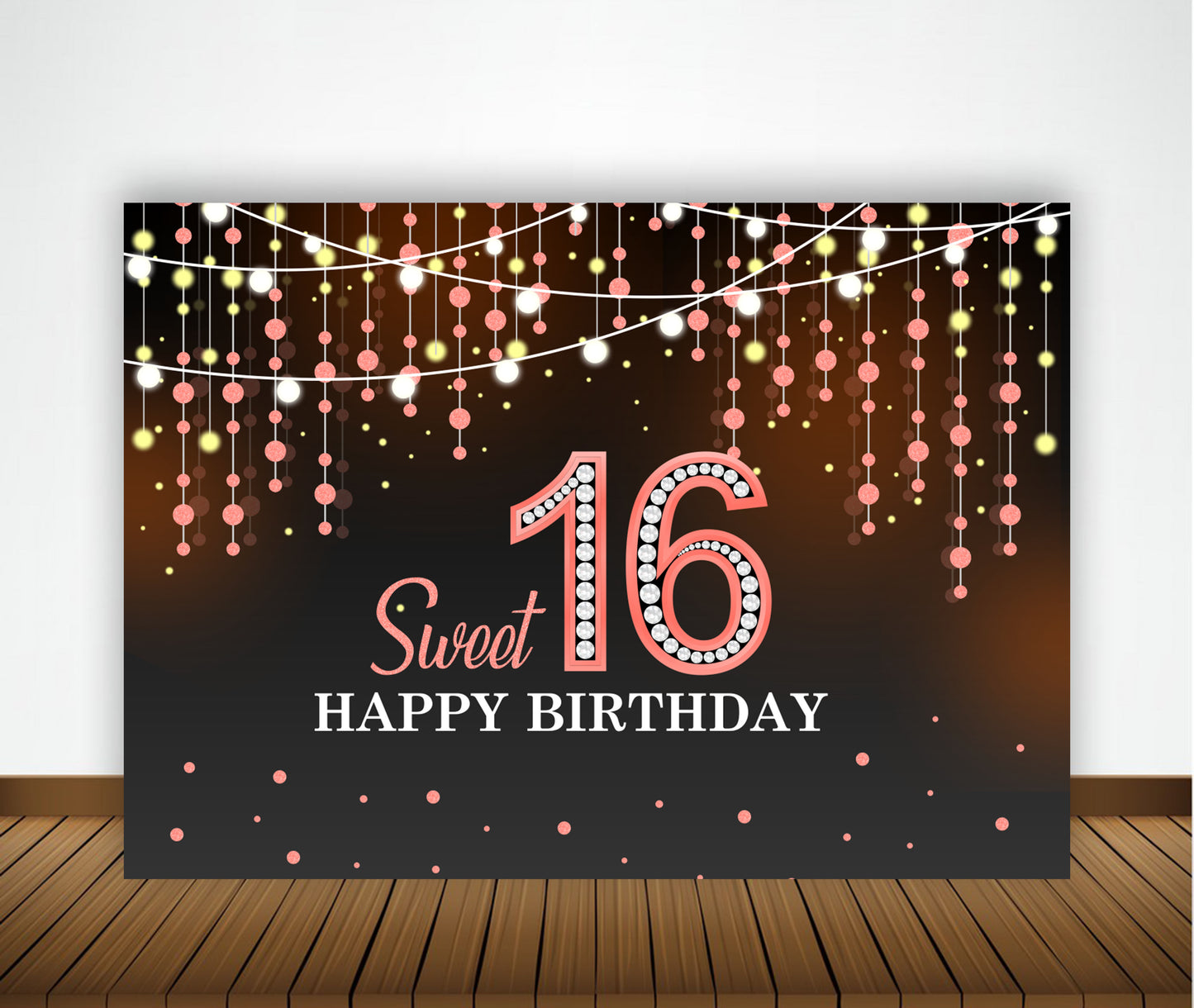 16th Birthday Party Backdrop