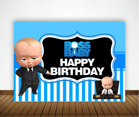 Boss Baby Theme Party Backdrop