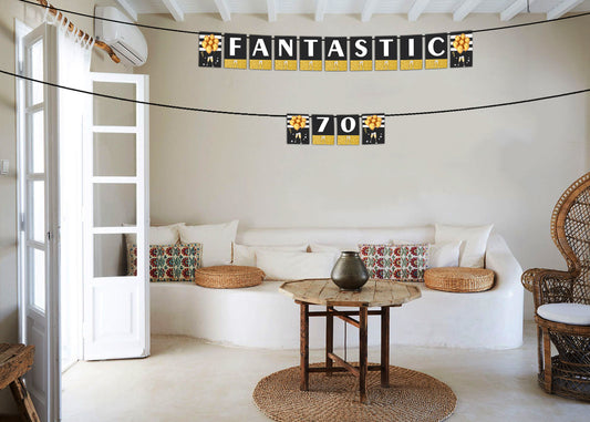 70th Birthday Party Banner for Decoration