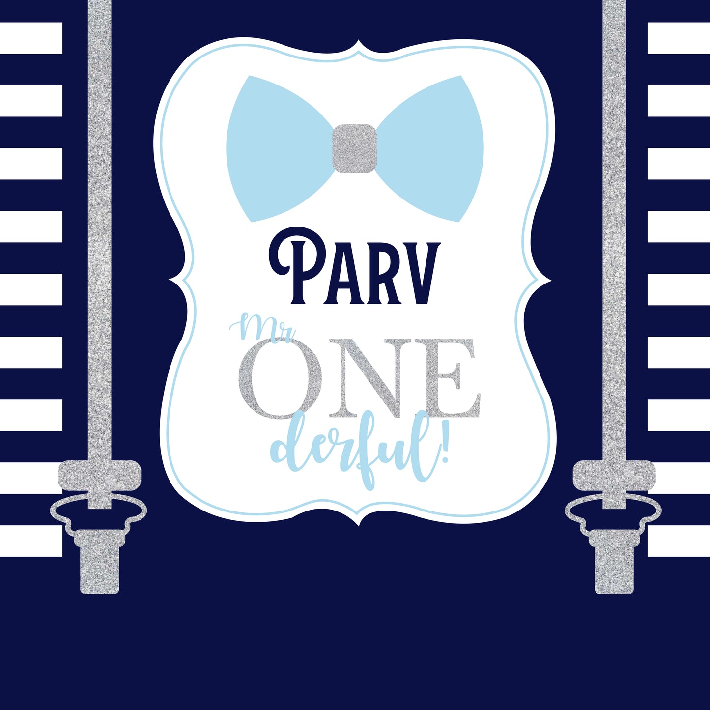 Personalize 1st Birthday Backdrop Banner