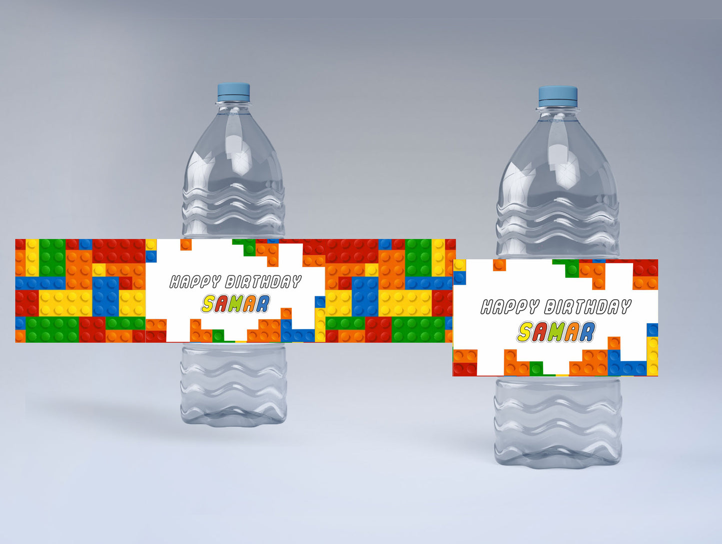 Lego Theme Water Bottle Labels