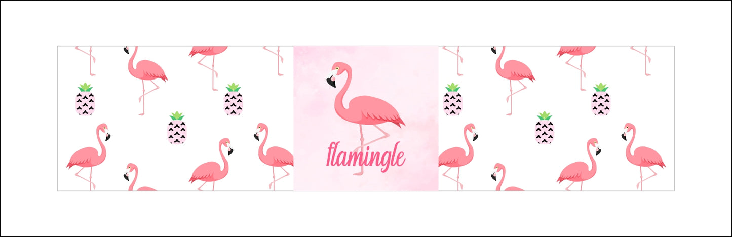 Flamingo Theme Birthday Party Water Bottle Labels