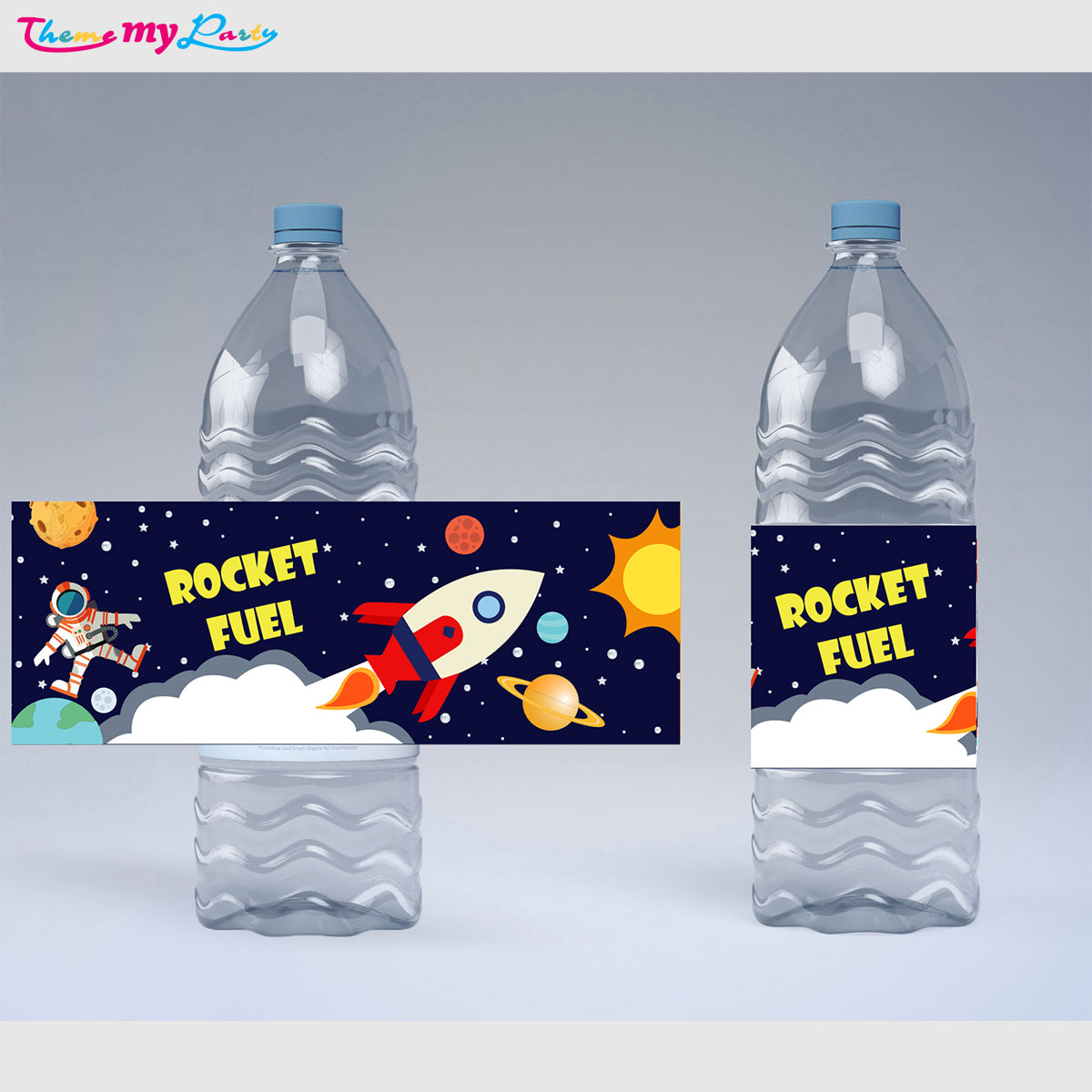 Space Theme Water Bottle Labels