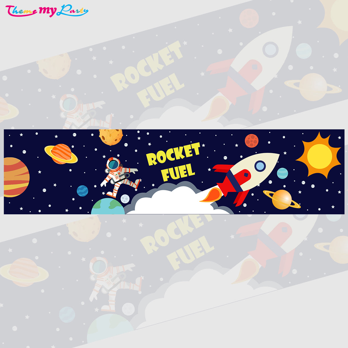 Space Theme Water Bottle Labels