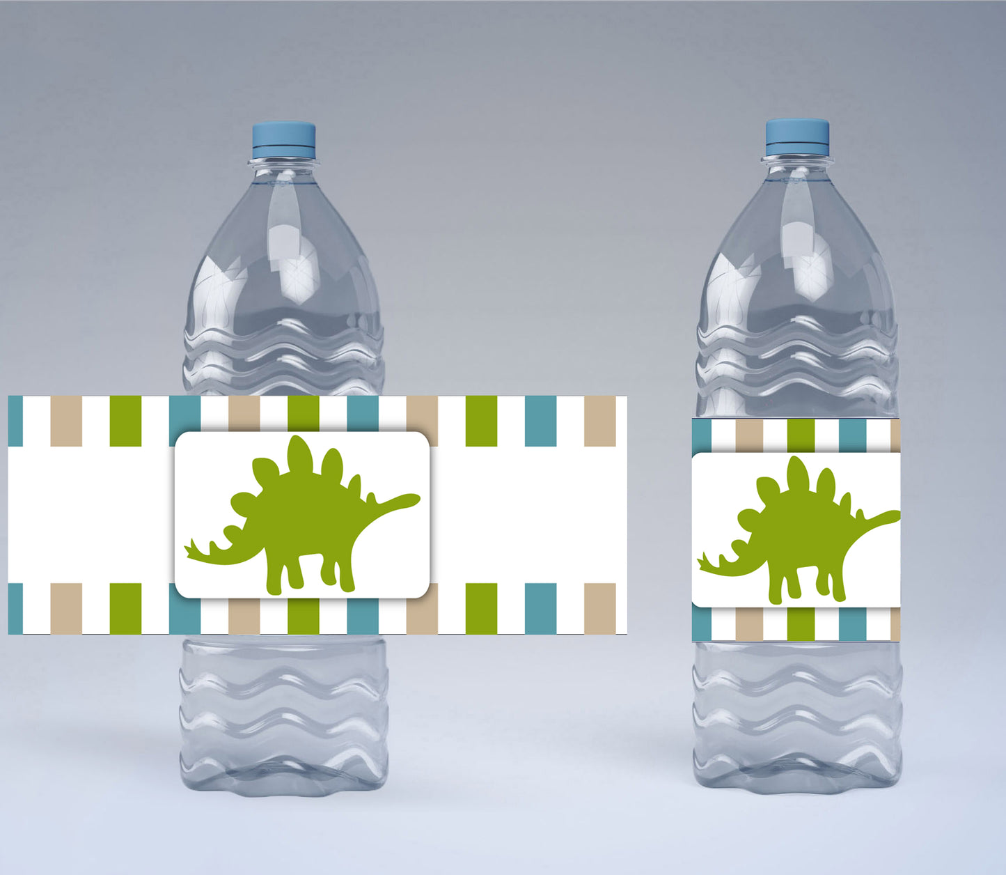 DINOSAUR THEME WATER BOTTLE LABELS