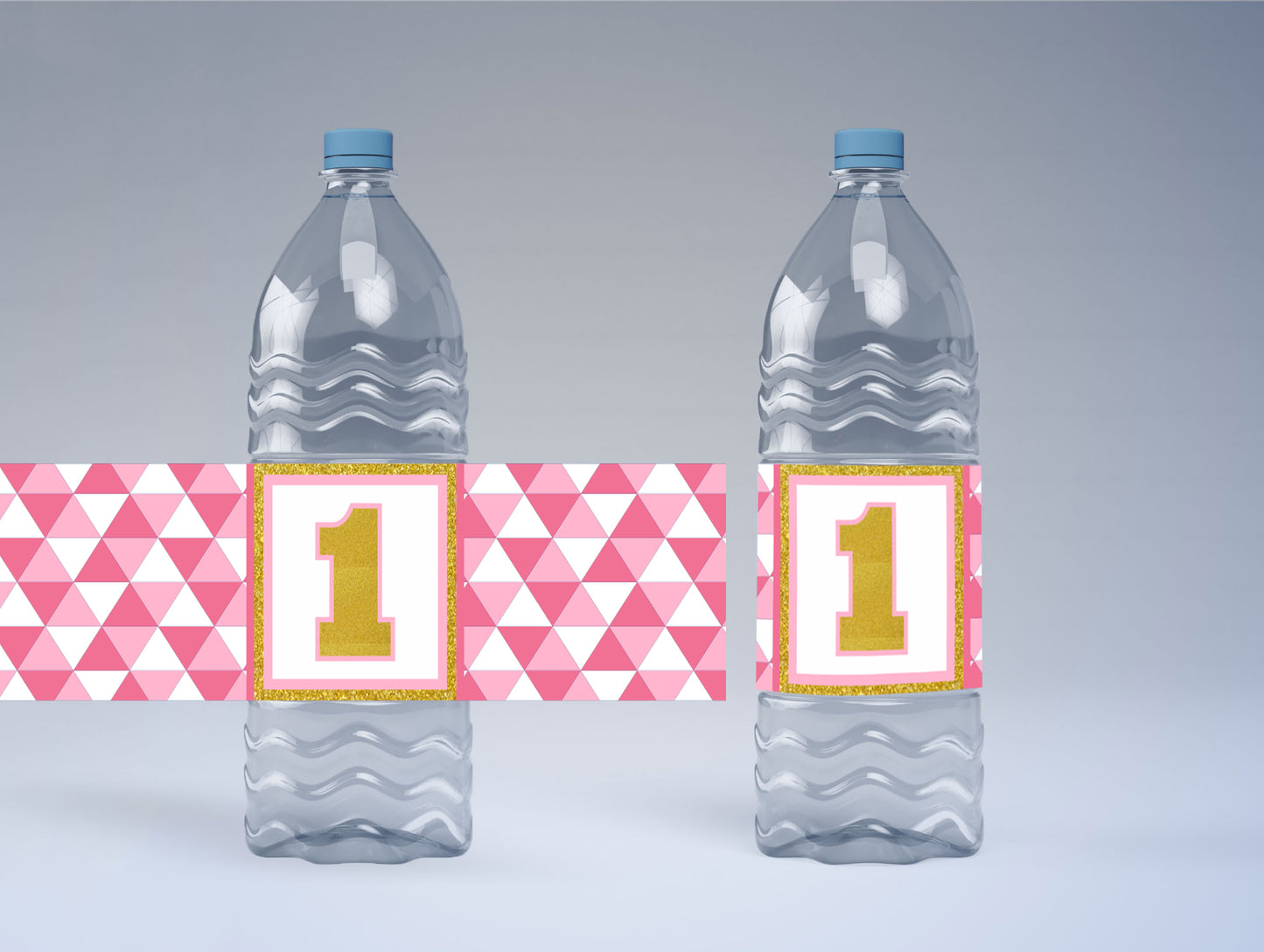 One Is Fun First Birthday Theme Water Bottle Labels