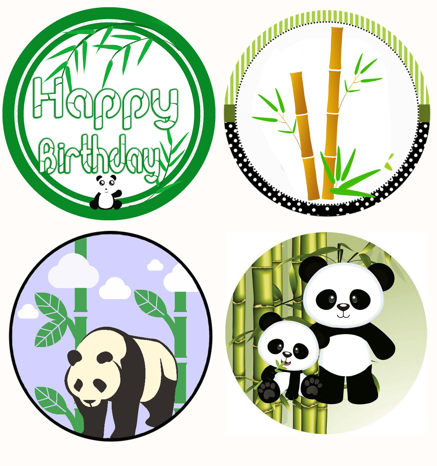 Panda Theme Birthday Party Straws