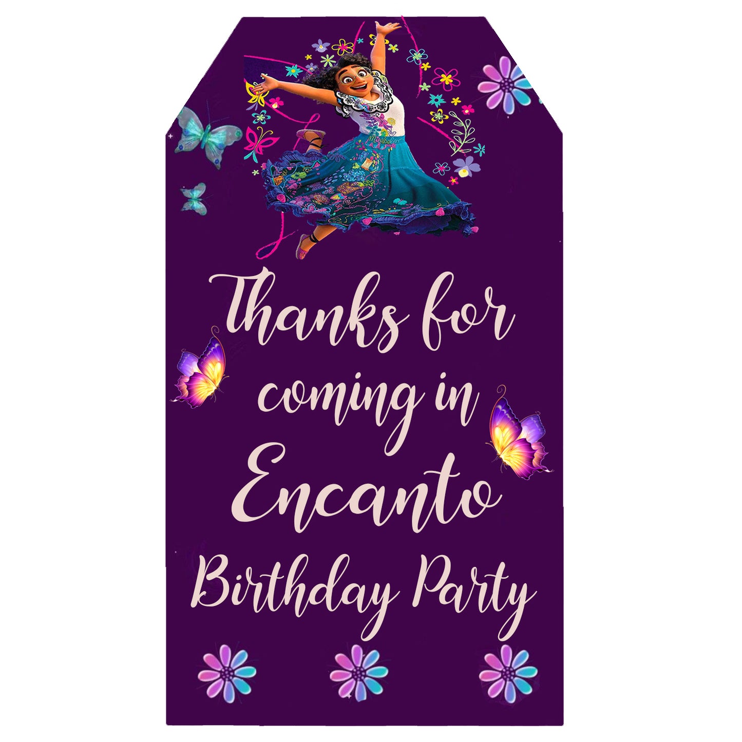 Encanto Theme Birthday Party Thank You Gift Tags