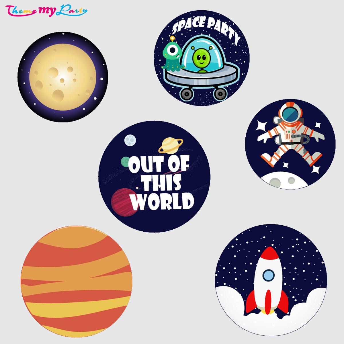 Space Theme Birthday Party Table Confetti