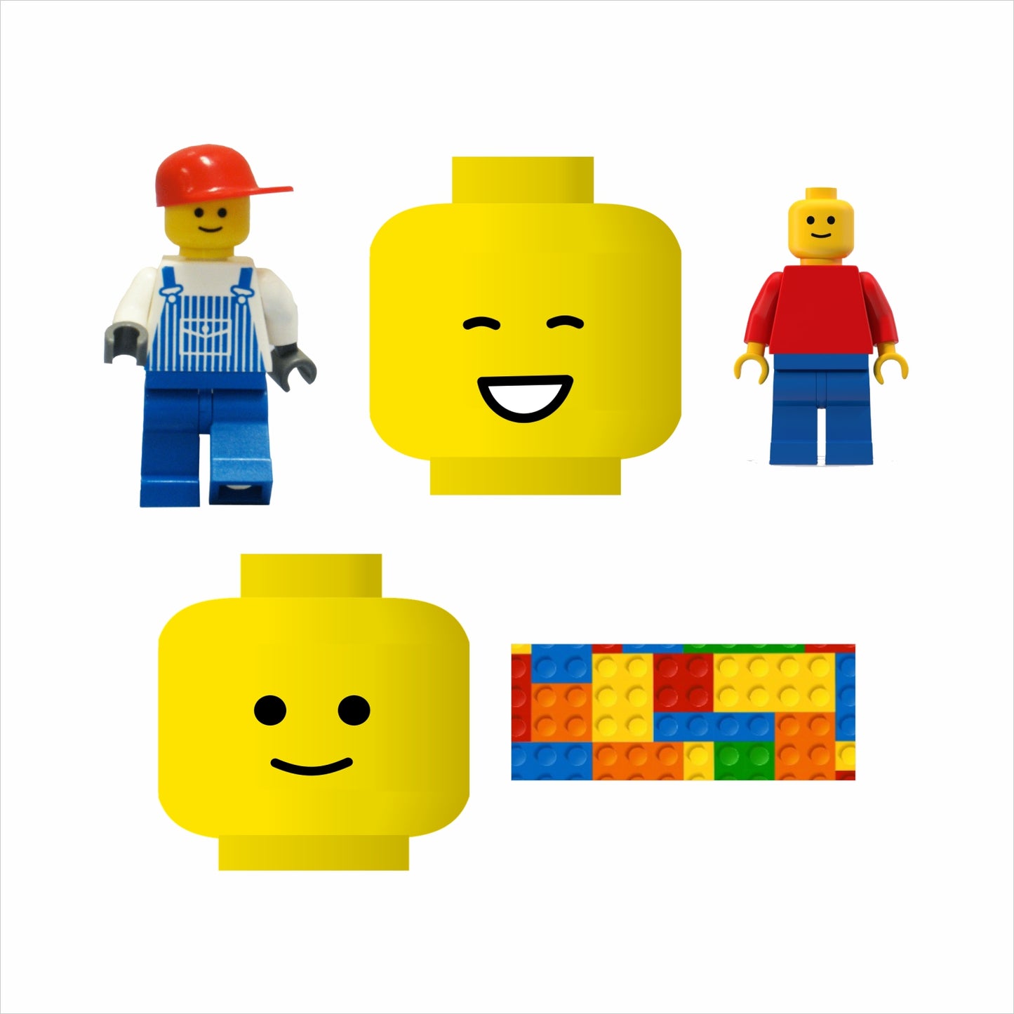 Lego theme Birthday Party Cake Topper /Cake Decoration Kit