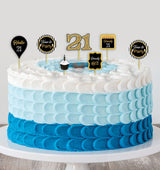21st Birthday Party Cake Topper /Cake Decoration Kit
