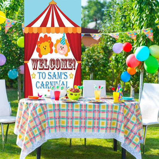 Carnival Customized Welcome Banner Roll up Standee (with stand)