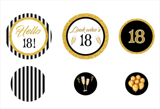 18th Birthday Party Table Confetti