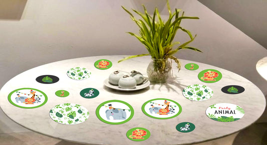 Jungle Theme Birthday Party Table Confetti