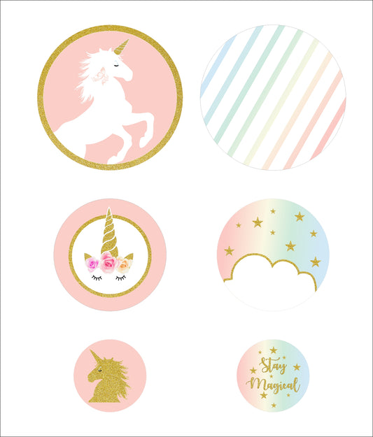 Unicorn Theme Birthday Party Table Confetti for Decoration
