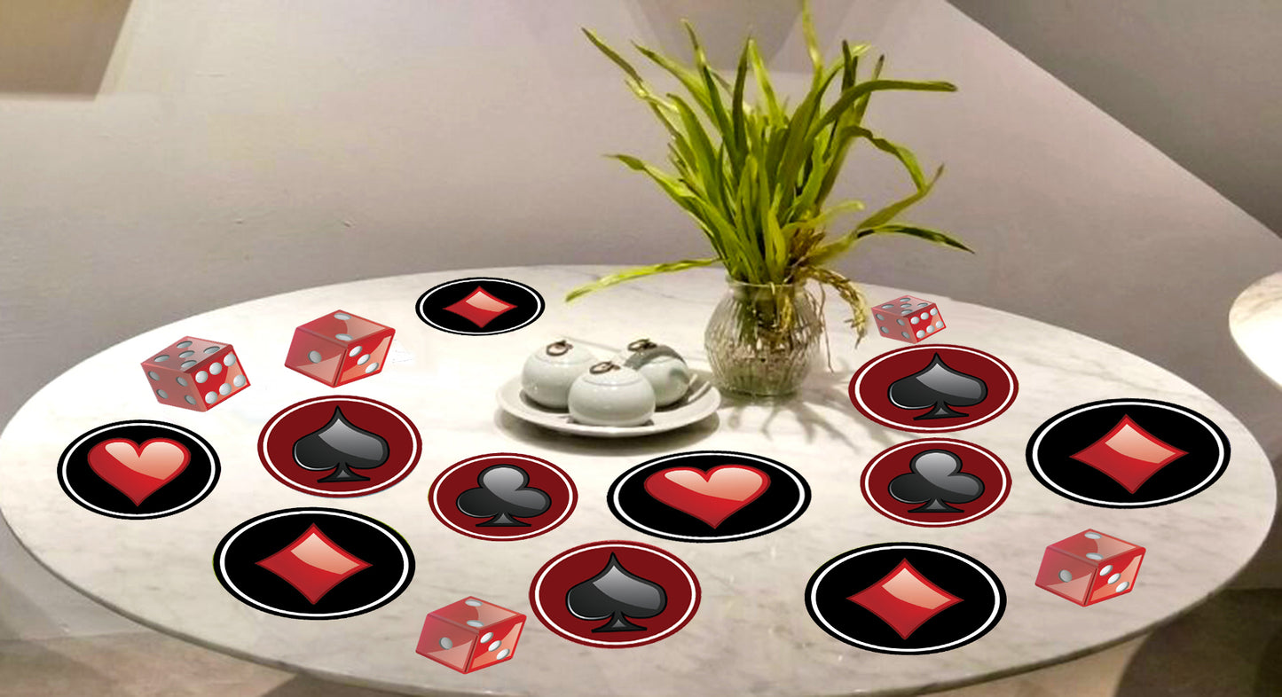 Casino/Card Party Table Confetti For Decorations