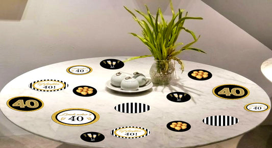 40th Birthday Party Table Confetti for Decoration