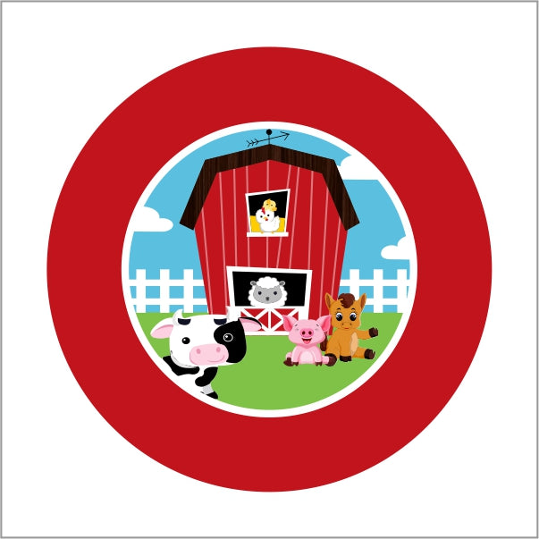 Farm Animals Theme Birthday Party Cupcake Toppers for Decoration