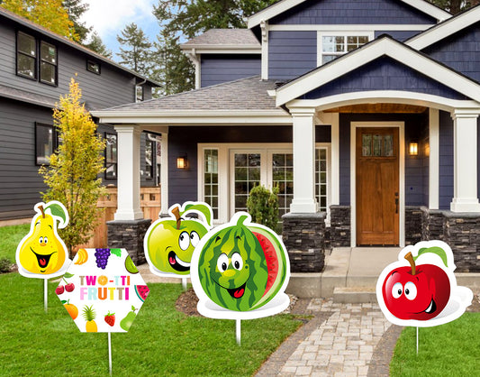 Twotti Fruity Theme Birthday Party Cutouts