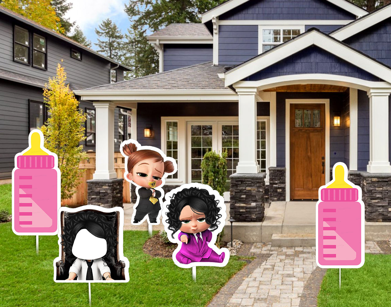 Boss Baby Girl Theme Birthday Party Cutouts