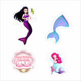 Mermaid Theme Birthday Party Cutouts