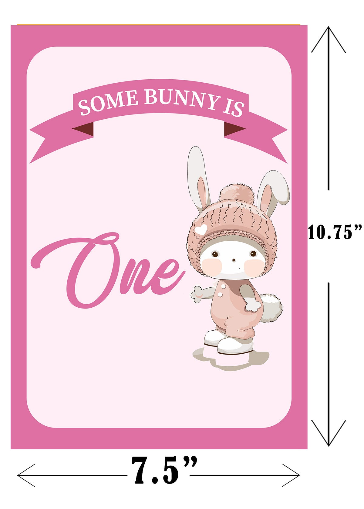 Some Bunny Is One Birthday Paper Door Banner for Wall Decoration