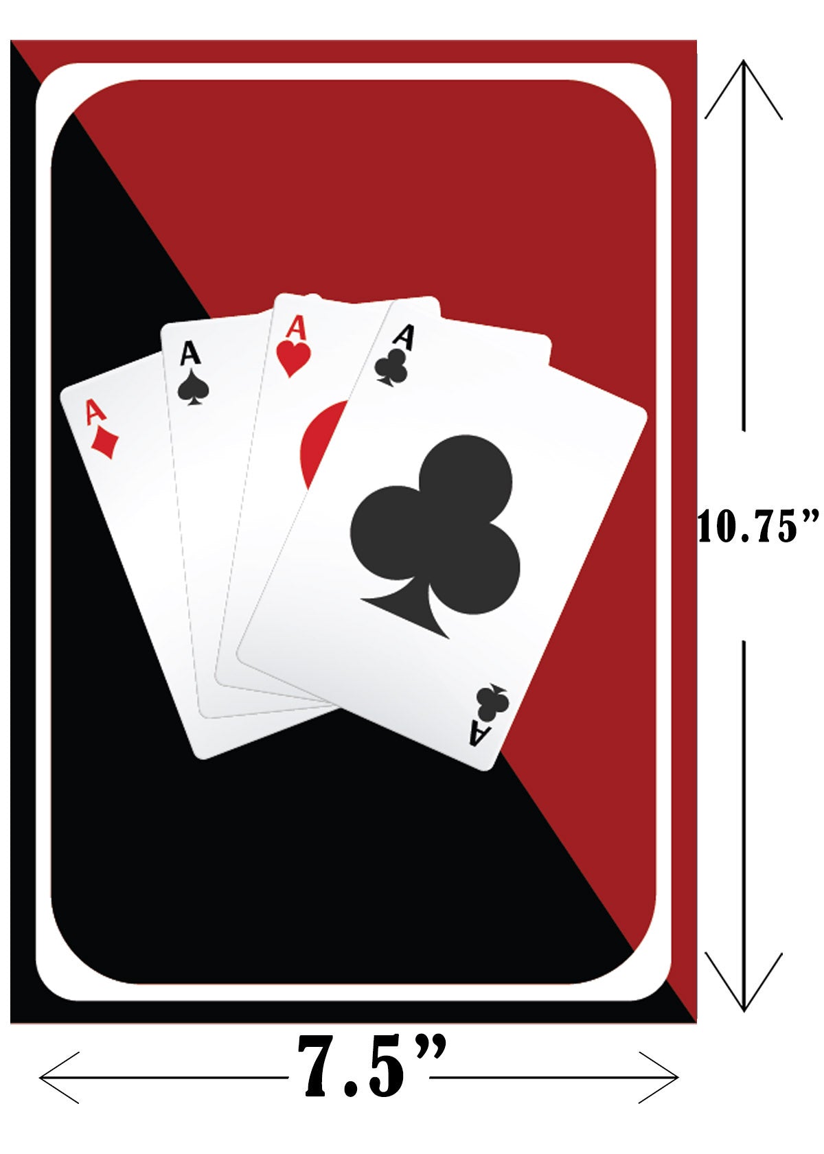 Casino/Card Party Banner For Wall Decoration