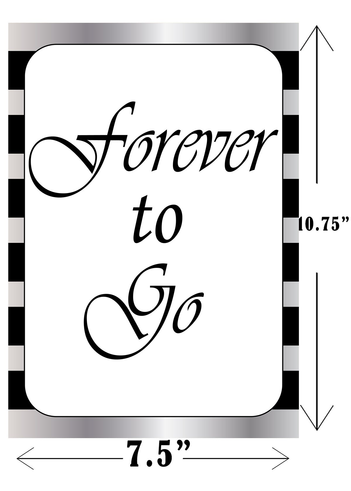 25th Anniversary Party Paper Door Banner for Wall Decoration