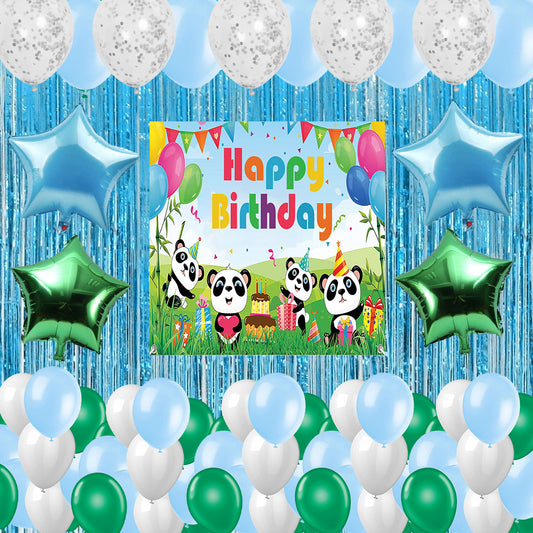 Panda Theme Birthday Party Decorations Complete Set