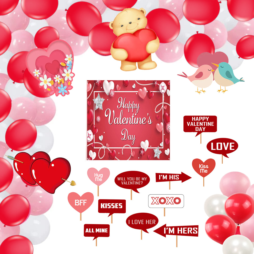 Valentine Party Decorations Complete Set