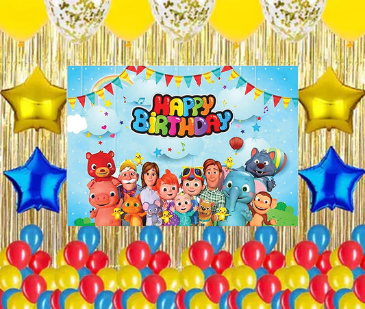 Cocomelon Theme Birthday Party Complete Party Set
