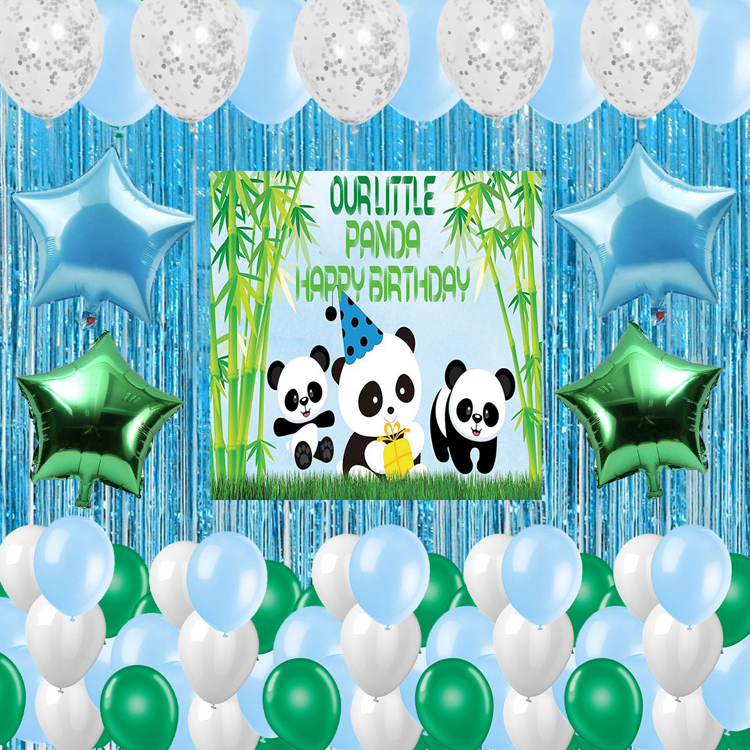 Panda Theme Birthday Party Decorations Complete Set