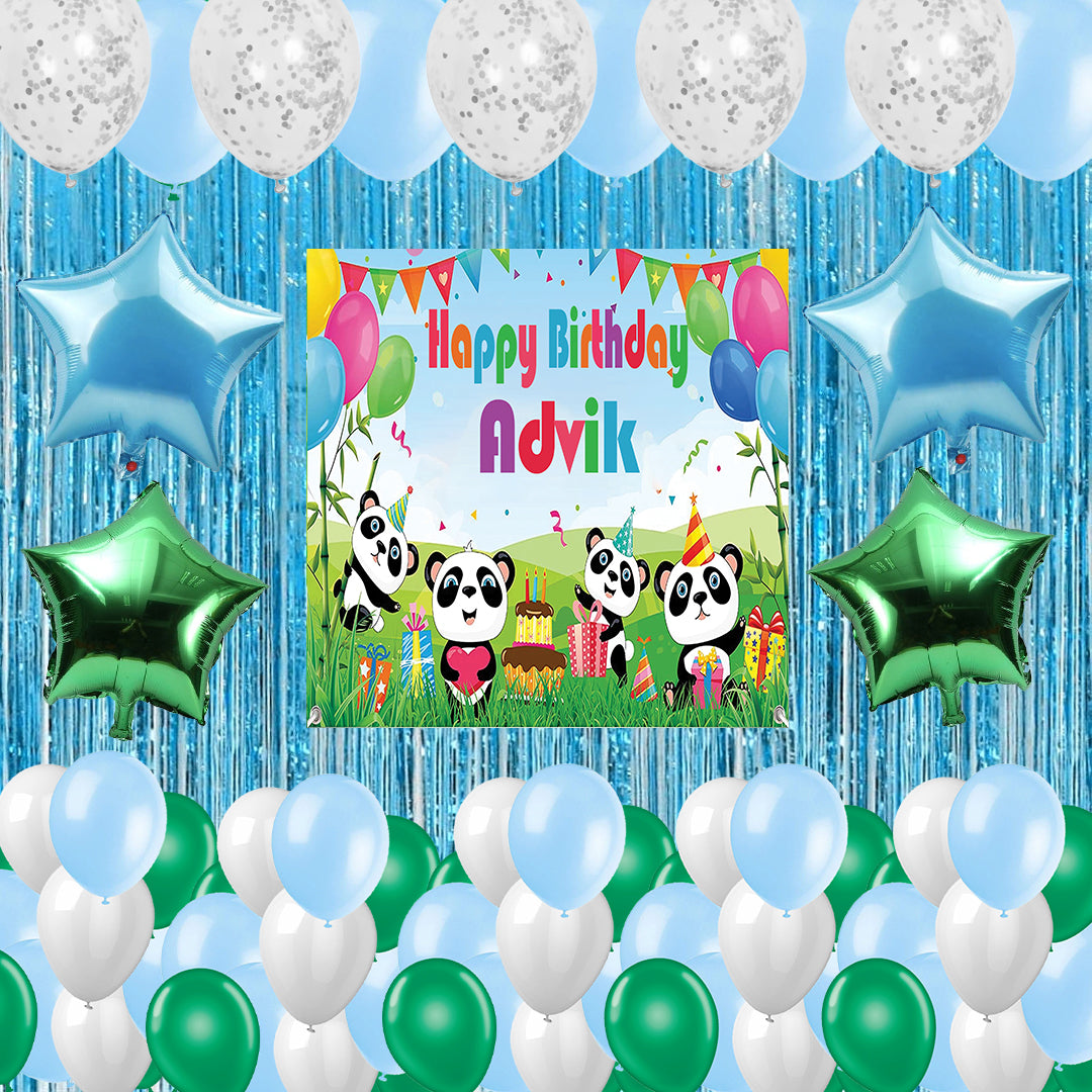 Panda Theme Birthday Party Decorations Complete Set