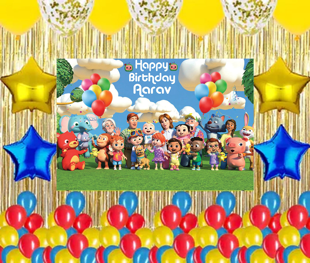 Cocomelon Theme Birthday Party Complete Party Set