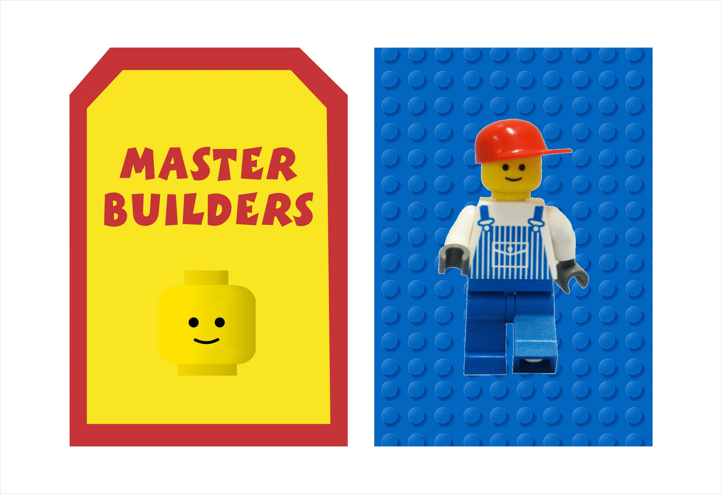 Lego theme Birthday Paper Door Banner for Wall Decoration