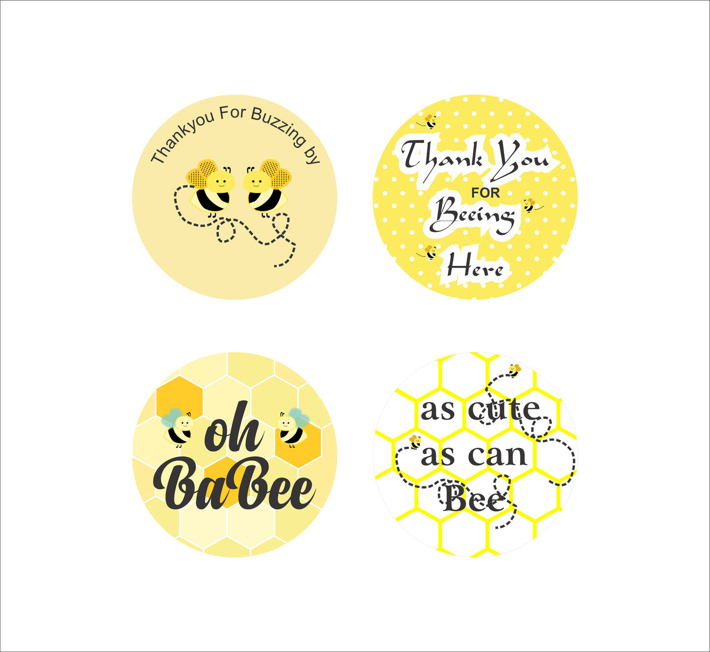 Baby Shower Party Decoration Thank You Tags