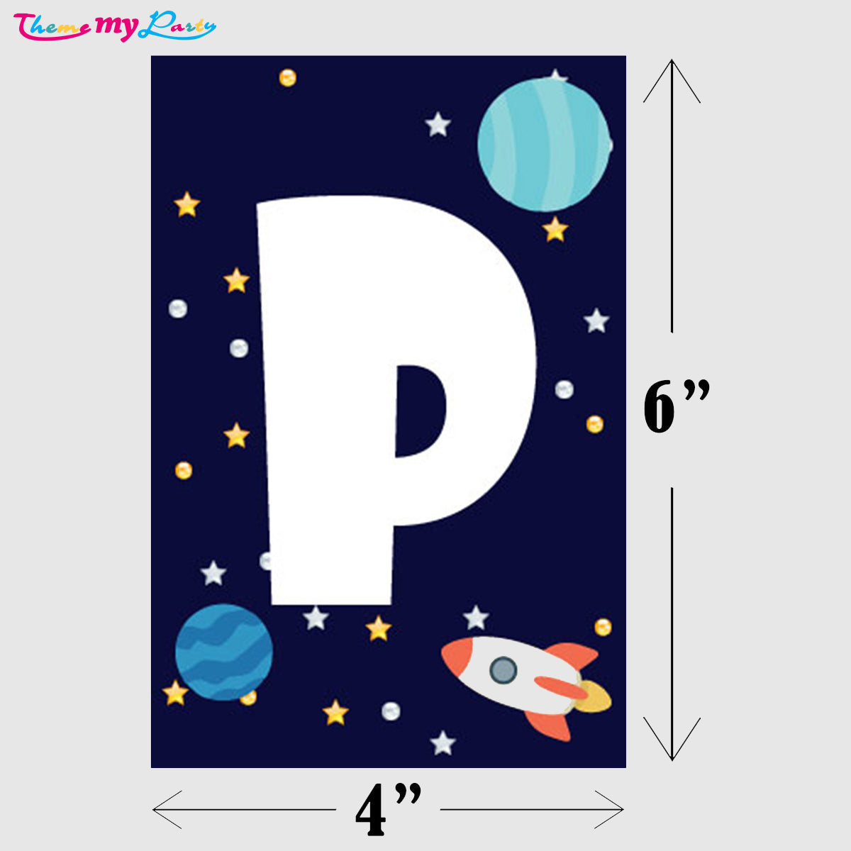 Space Theme Birthday Party Banner for Decoration
