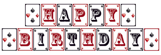Casino/Card Party Banner For Decorations