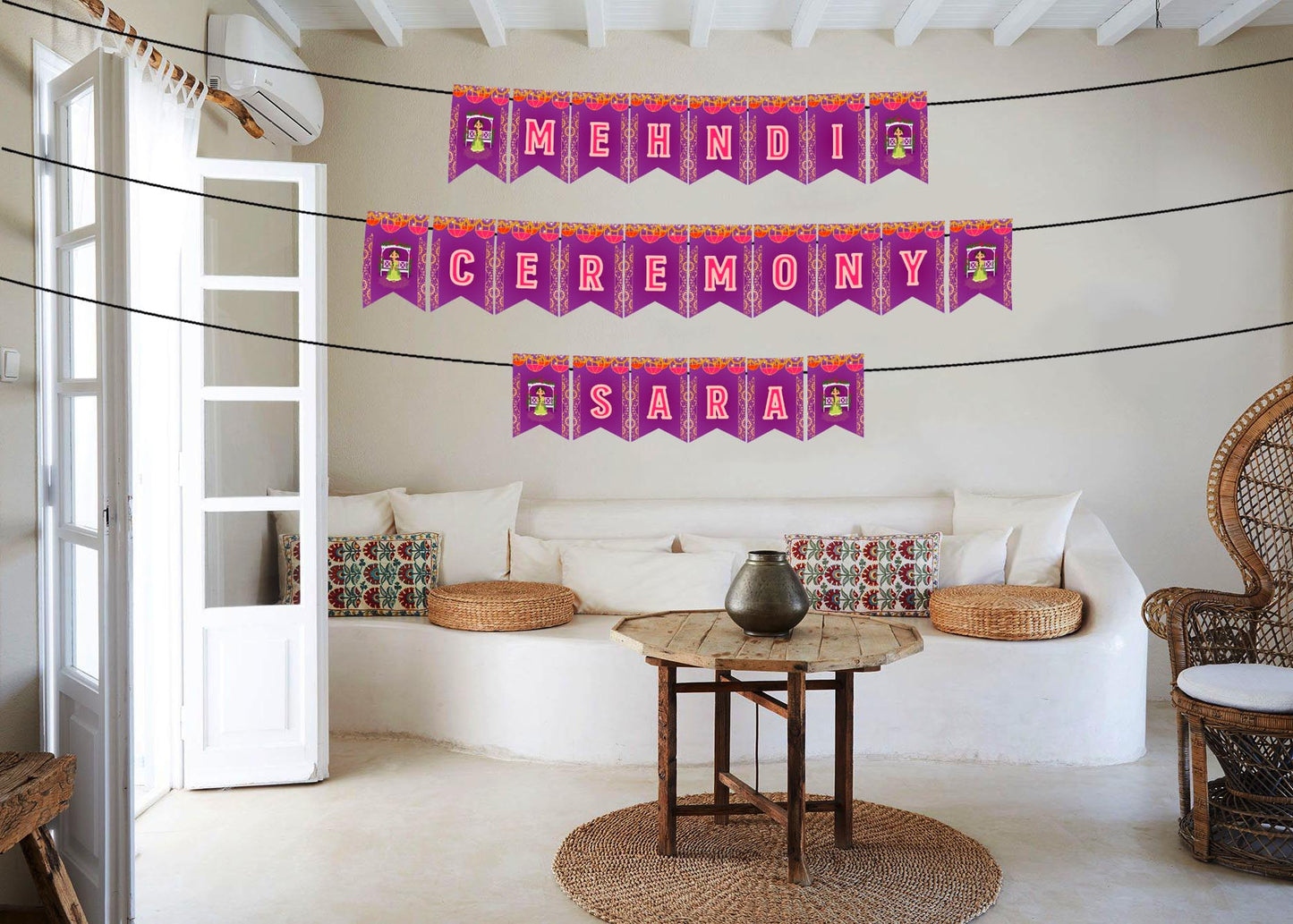 Mehandi Theme Party Banner for Decoration