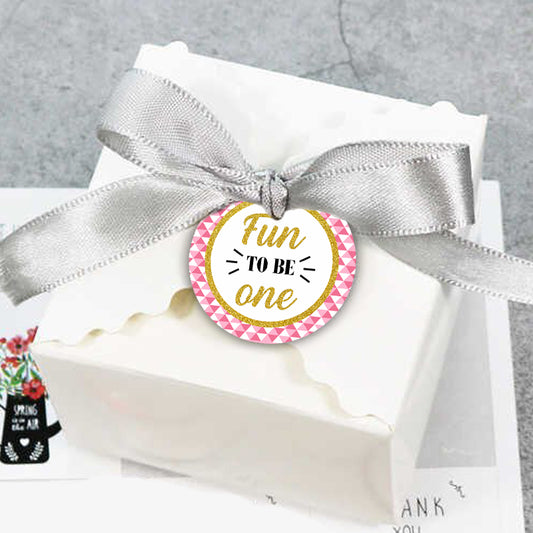 One Is Fun First Birthday Party Thank You Gift Tags
